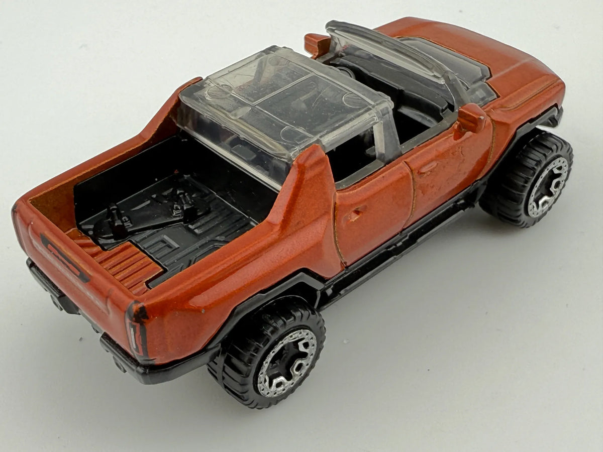 GMC HUMMER EV, Hot Wheels 2021, Die cast HCT03, Pomarańczowy 1:64, Resoraki – zdjęcie 2