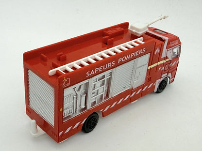 FIRE TRUCK SAPEURS POMPIERS (Straż pożarna) Die cast Czerwony 1:87 Resoraki – zdjęcie 2