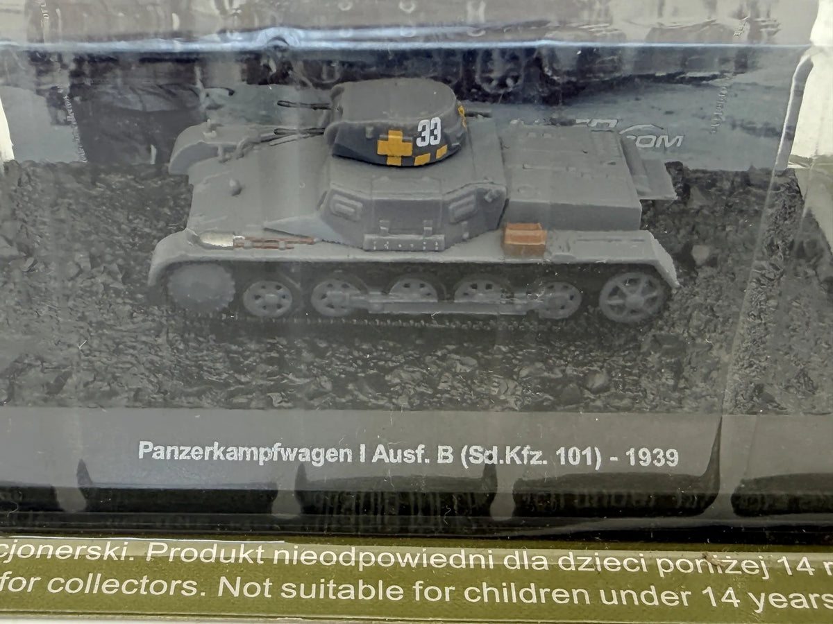 Czołg Panzerkampfwagen I Ausf. B Tanks of the World AmerCom Szary 1:72 – zdjęcie 2