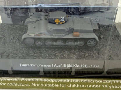 Czołg Panzerkampfwagen I Ausf. B Tanks of the World AmerCom Szary 1:72 – zdjęcie 2