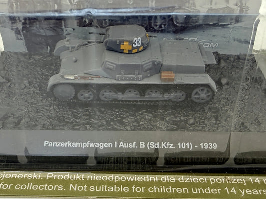 Czołg Panzerkampfwagen I Ausf. B Tanks of the World AmerCom Szary 1:72 – zdjęcie 2