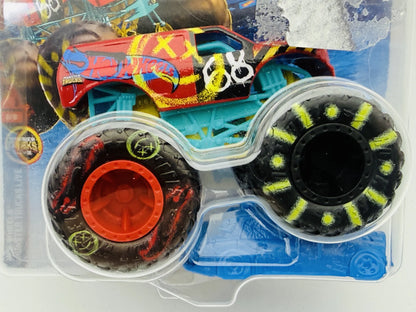 HW Demo Derby Hot Wheels 2026 1:64 Monster Truck Blister Turkusowy – zdjęcie 2