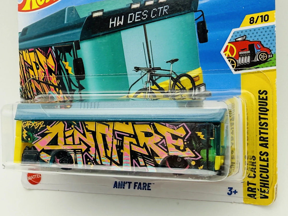 Ain't Fare Hot Wheels 2025 HW ART CARS 1:64 Food Truck Blister Czarny – zdjęcie 2