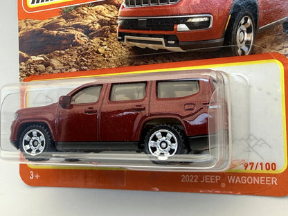 2022 Jeep Wagoneer Matchbox 2024 Bordowy 1:64 Suv – zdjęcie 2