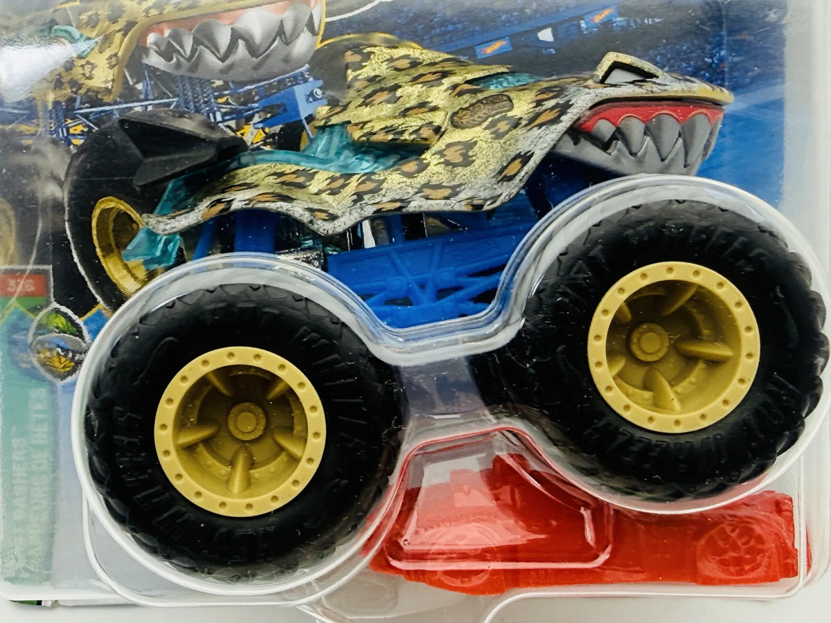 Great Bite Monster Trucks Hot Wheels 2026 1:64 Monster Truck Blister Beżowy – zdjęcie 2