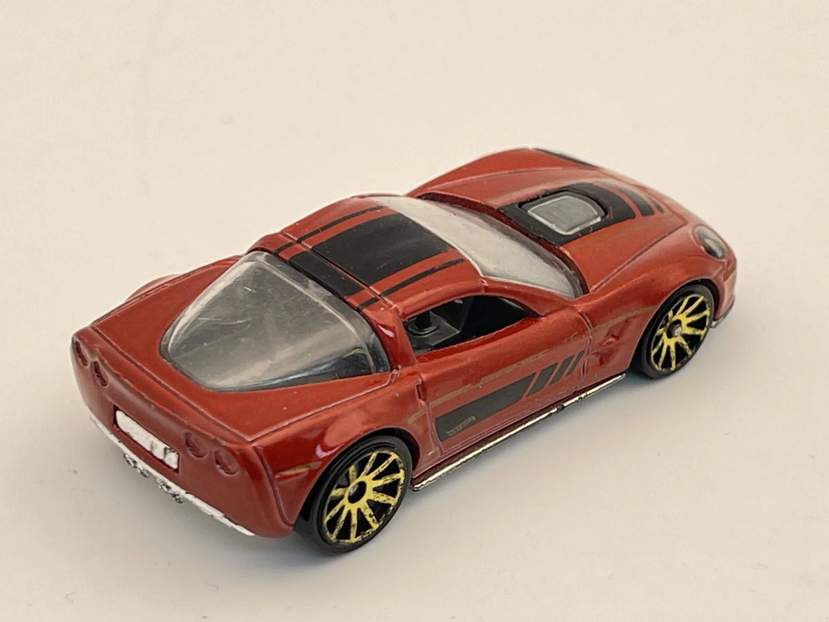 09 corvette zr1, Hot Wheels, Resoraki, Die cast, Czerwony 1:64 – zdjęcie 2