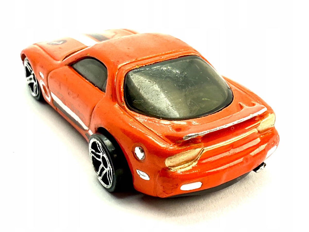 '95 MAZDA RX-7, Hot Wheels 2017, Resoraki, Die cast DTW90, Pomarańcz. 1:64 – zdjęcie 2