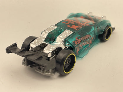 DAVANCENATOR, Hot Wheels 2020, Die cast GRX54 Zielono-Srebrny 1:64 Resoraki – zdjęcie 2