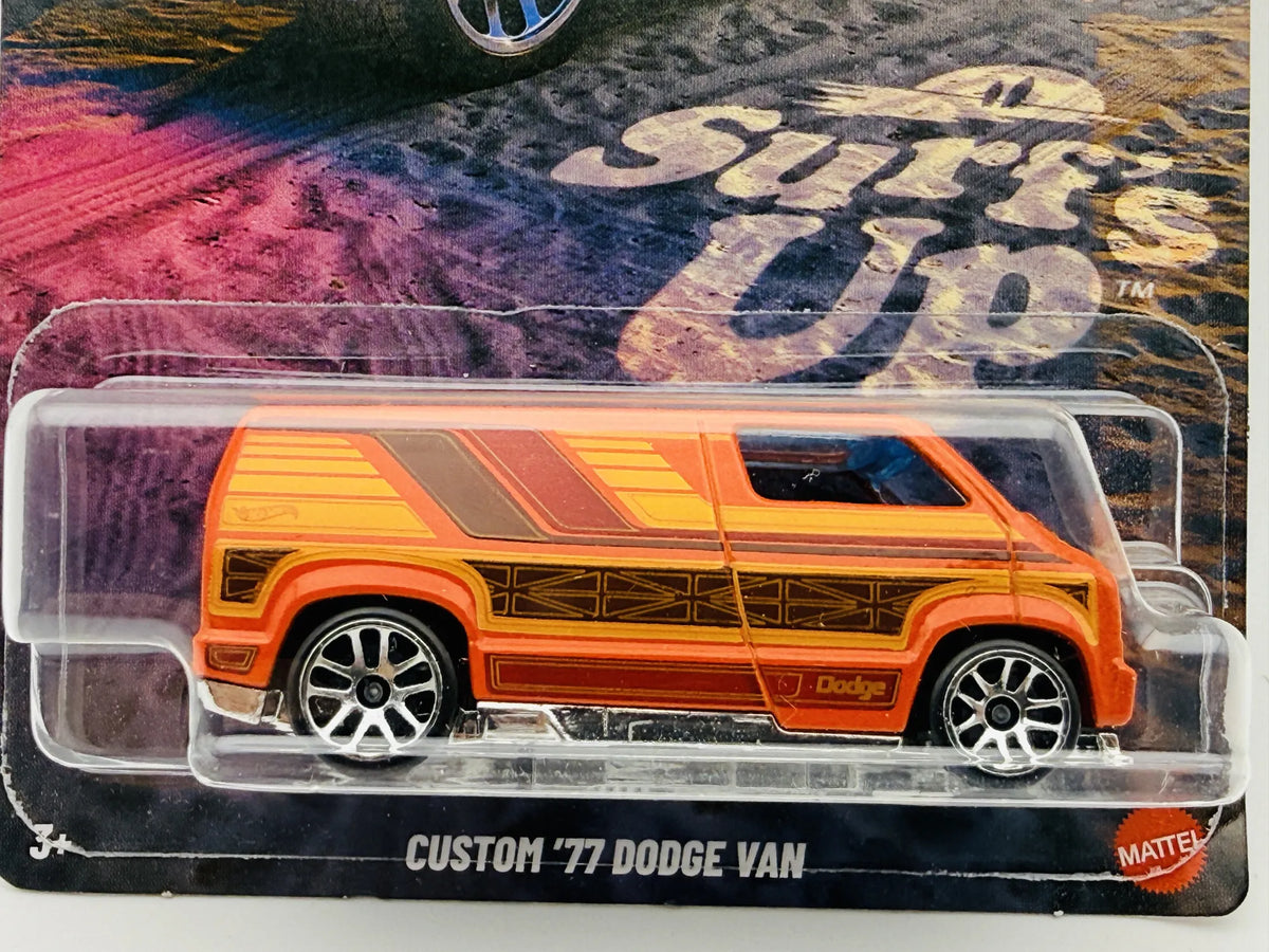 Dodge Custom '77 Van Hot Wheels 2024 Silver 1:64 Van – zdjęcie 2