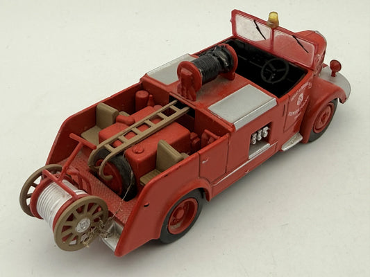 1950 LAFFLY BSS C3, STRAŻ POŻARNA, AmerCom ok 1950–70, Czerwony, 1:43 – zdjęcie 2