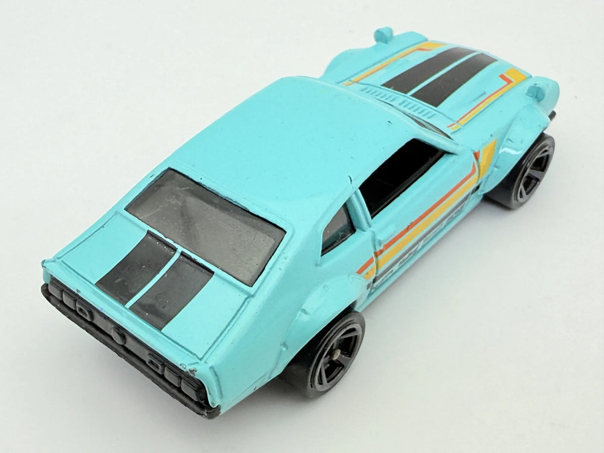 CUSTOM FORD MAVERICK, Hot Wheels 2017, Die cast FJV52, Turkusowy, 1:64 – zdjęcie 2