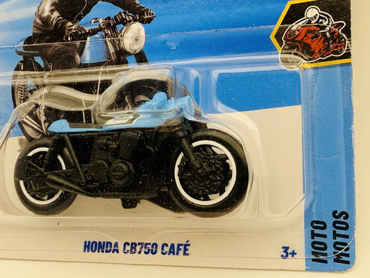 Honda CB750 Café Hot Wheels 2025 Moto Motos 1:64 Motocykl Blister Czarny – zdjęcie 2