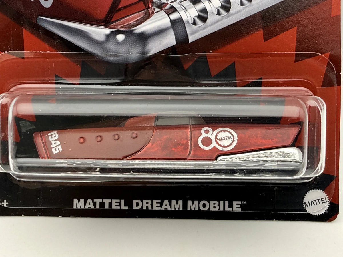 MATTEL DREAM MOBILE, Hot Wheels 2024, Die cast JGF64, Bordowy 1:64 Resoraki – zdjęcie 2