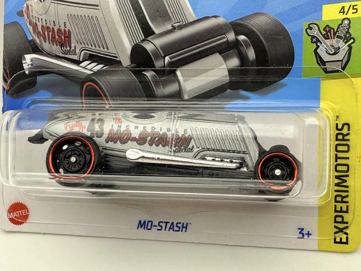MO-STASH Experimentators Hot Wheels 2024 Srebrny 1:64 – zdjęcie 2