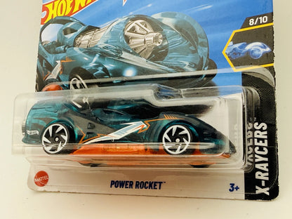 Power Rocket Hot Wheels 2025 X-Raycers 1:64 Blister Turkusowy – zdjęcie 2