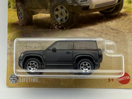 2020 Land Rover Defender 90 Matchbox 2025 1:64 SUV Czarny Blister Off-Road – zdjęcie 2
