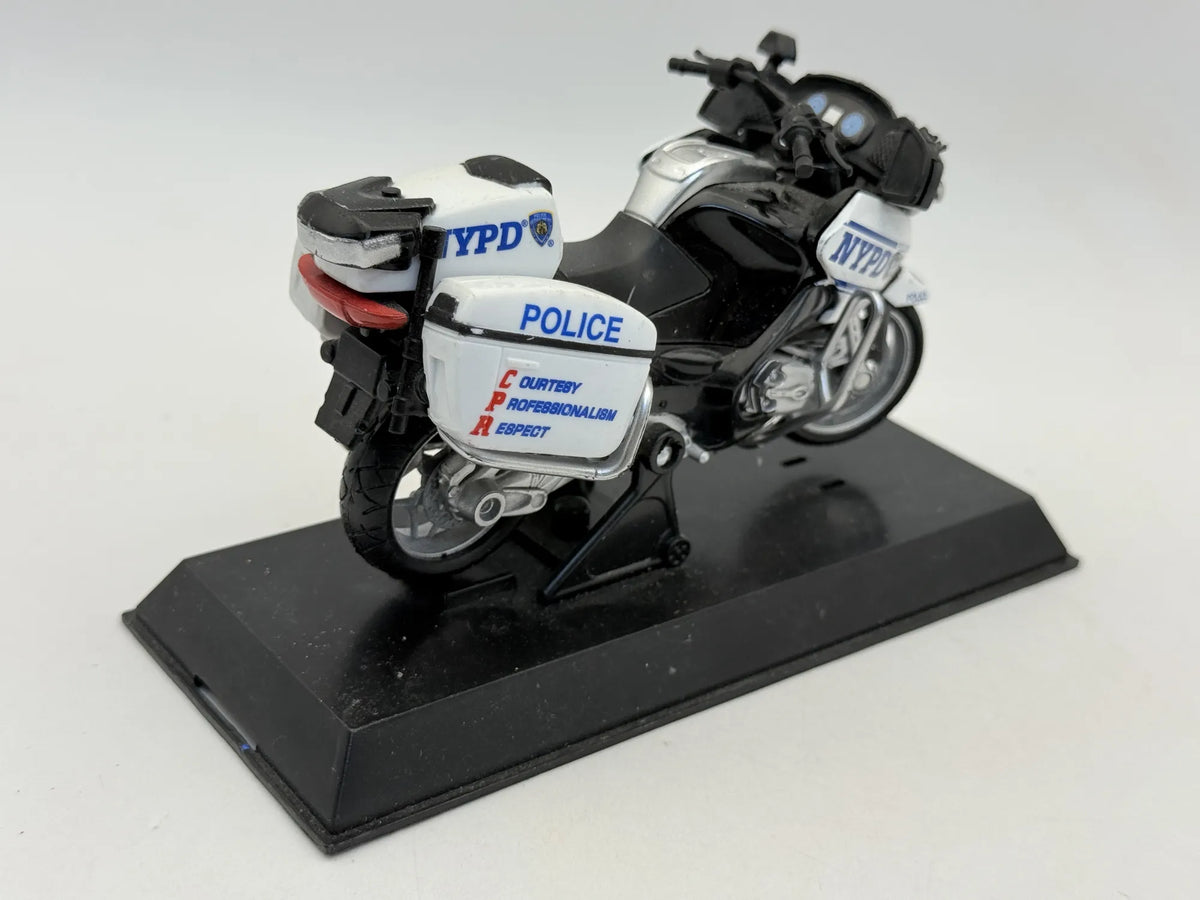 MOTOCYKL BMW R 1200 (NYPD) POLICJA New-Ray 2019 Biały 1:16 – zdjęcie 2