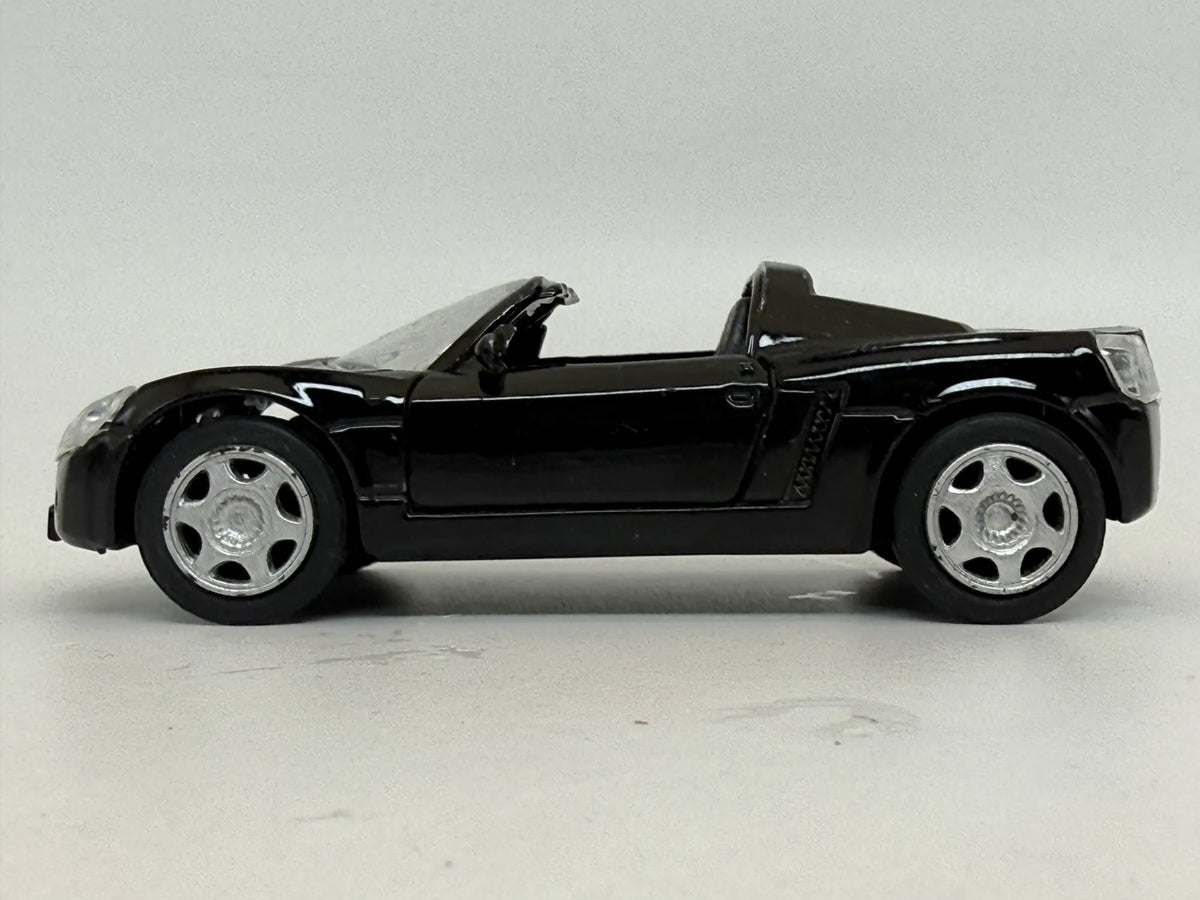 OPEL SPEEDSTER 2001, Unbranded, Die cast, Czarny, 1:34, Resoraki – zdjęcie 3