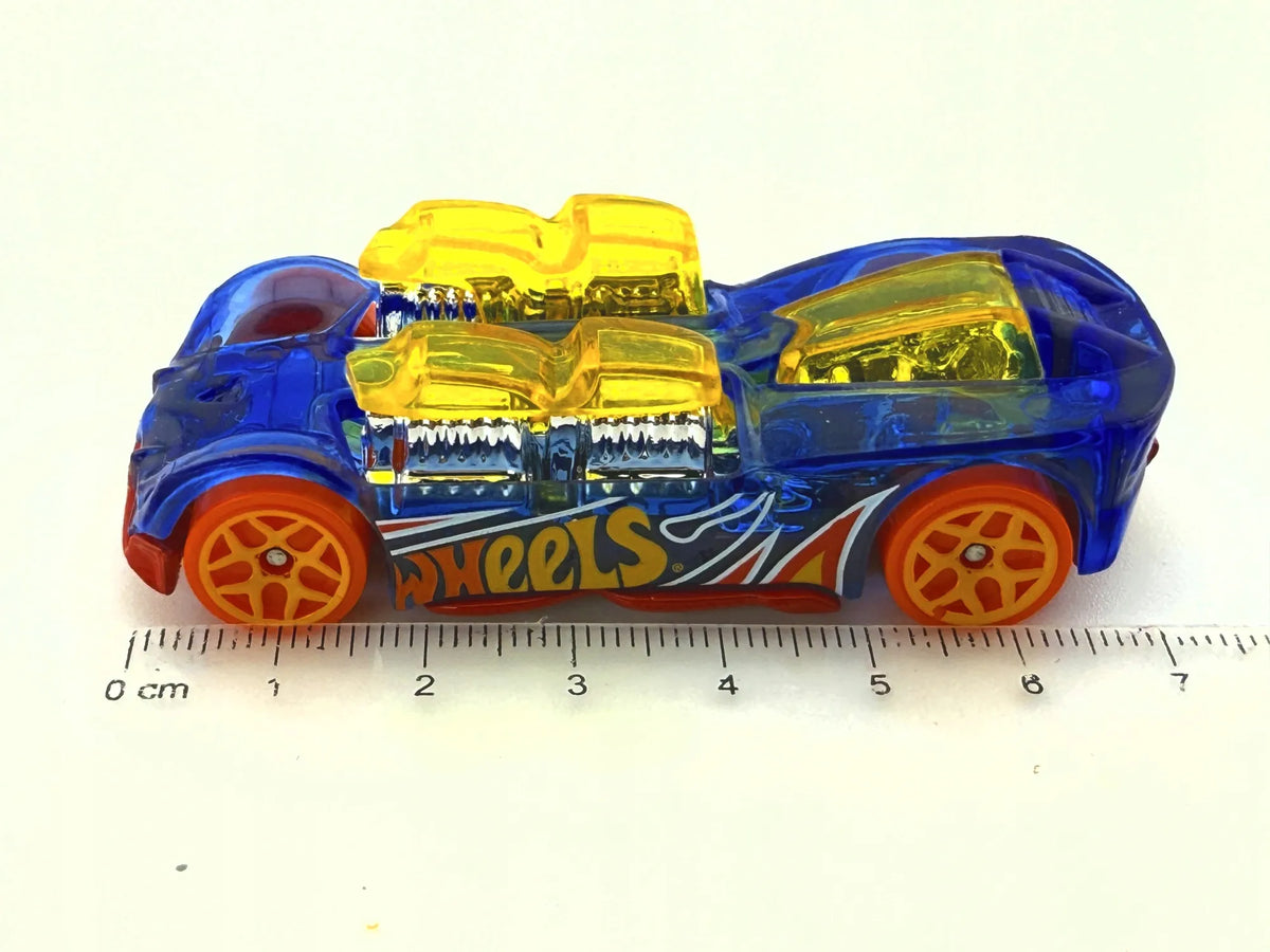 WHAT-4-2, Hot Wheels, Made in Indonesia, Die cast 819, Niebieski, 1:64 – zdjęcie 3