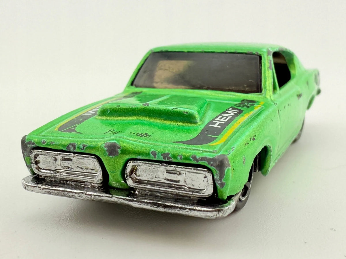 Hemi Cuda Hot Wheels Zielony – zdjęcie 3