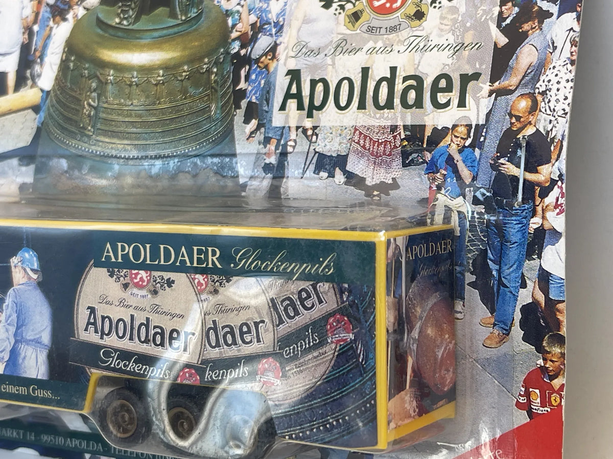 MAN F2000 Werbetruck 1:87 Ciężarówka Promocyjna Apoldaer Blister Żółty – zdjęcie 3