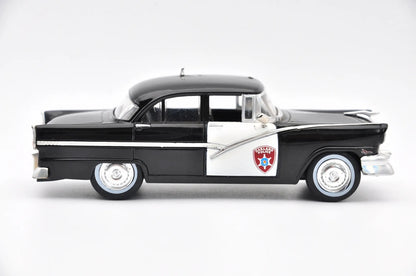 FORD FAIRLANE, Nieznana, Resoraki, Die cast 70000, Czarno-Biała, 1:43 – zdjęcie 3