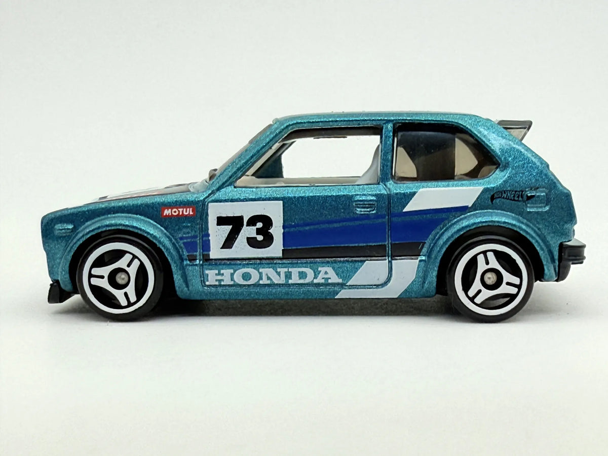 Honda Civic Custom Hot Wheels 2022 Niebieski 1:64 – zdjęcie 3
