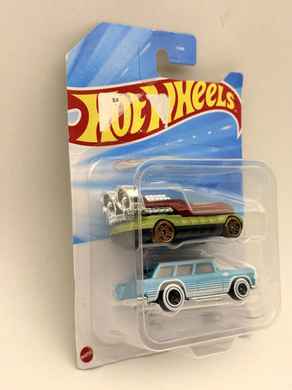 2 PACK Hot Wheels Mainline Hot Wheels 2024 1:64 Classic Nomad Hover Storm – zdjęcie 3