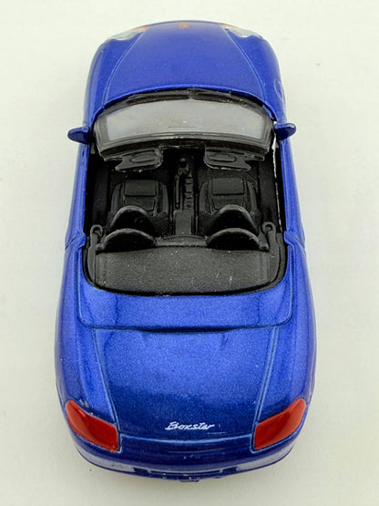 PORSCHE BOXSTER CABRIO, Welly, Resoraki, Die cast 62040, Niebieski, 1:64 – zdjęcie 3