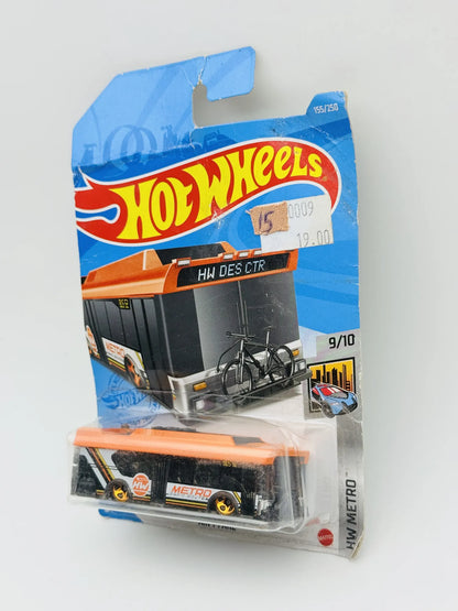 Ain't Fare Hot Wheels 2020 HW Metro 1:64 Autobus Blister Szary – zdjęcie 3