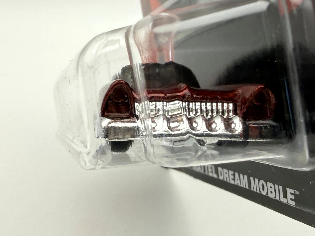 MATTEL DREAM MOBILE, Hot Wheels 2024, Die cast JGF64, Bordowy 1:64 Resoraki – zdjęcie 3