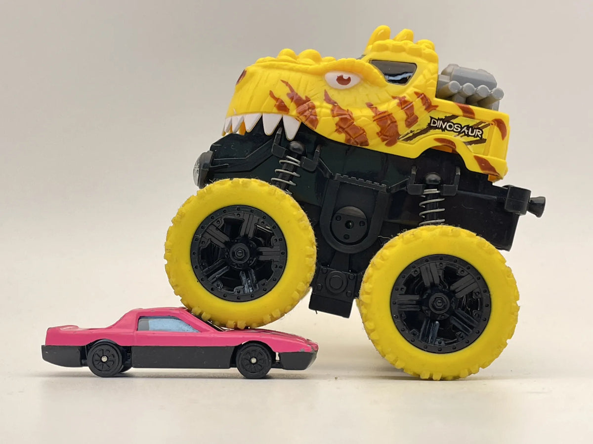 Monster Truck Dinosaur, Resoraki, Die cast 1:64 – zdjęcie 3