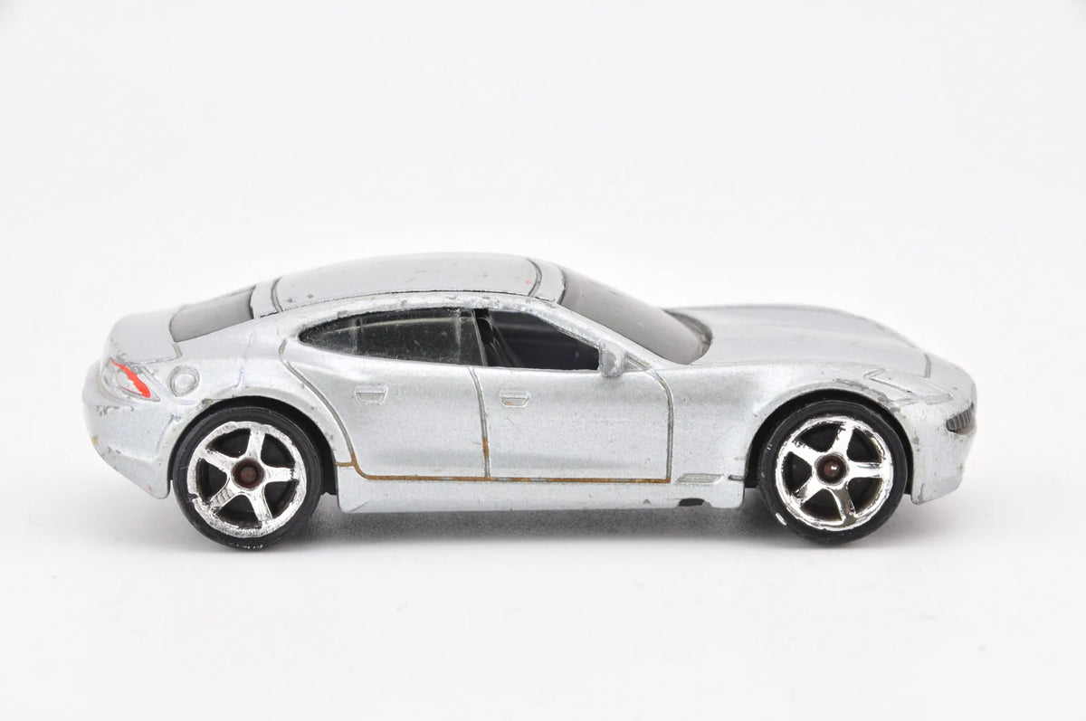 Fisker Karma, Matchbox 2010, Die cast Resoraki, Srebrny, 1:64 – zdjęcie 3