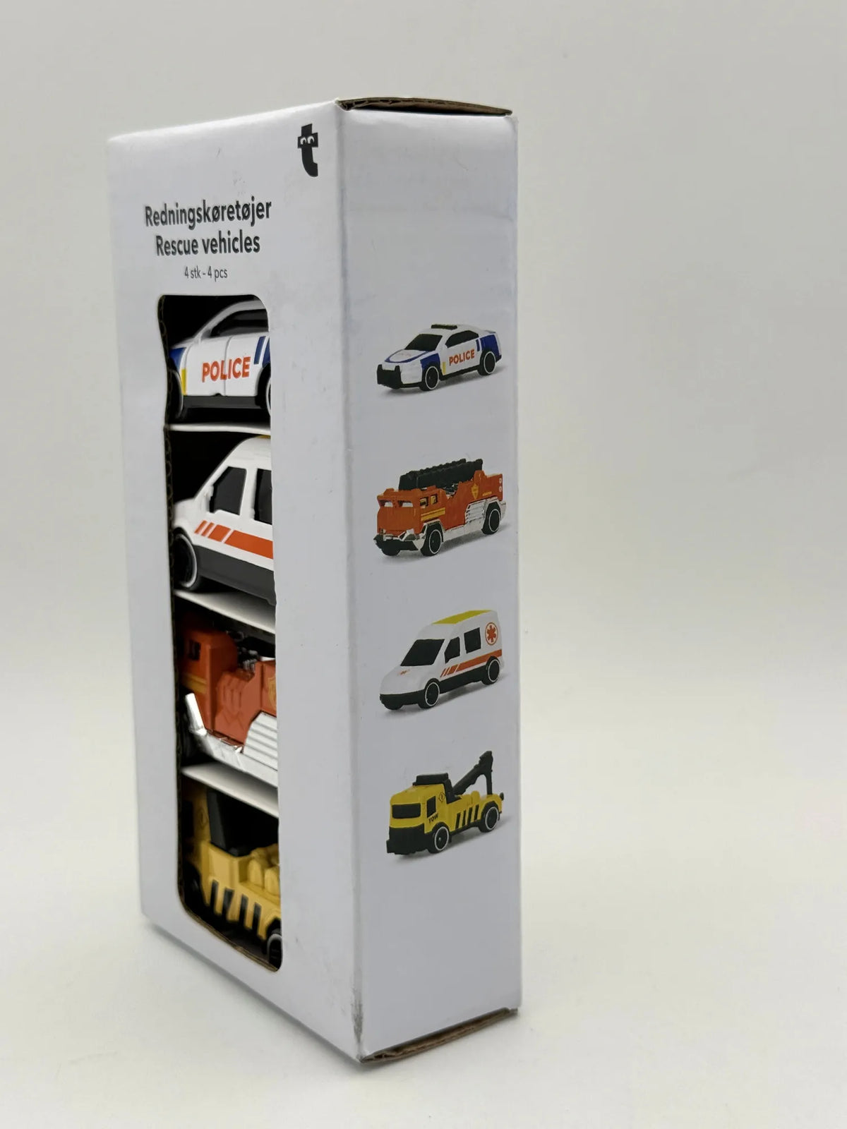 RESCUE VEHICLES (ZESTAW 4 PAK), Zebra Kopenhagen, Made in Denmark, 1:64 – zdjęcie 3