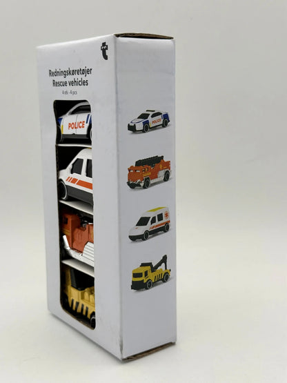 RESCUE VEHICLES (ZESTAW 4 PAK), Zebra Kopenhagen, Made in Denmark, 1:64 – zdjęcie 3