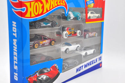 ZESTAW 10 SAMOCHODZIKÓW, Hot Wheels, Resoraki, Die cast 54886, Różnorodna – zdjęcie 3