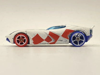 HARLEY QUINN, DC Comics, Hot Wheels, Die cast BDD03, Biały, 1:64, Resoraki – zdjęcie 3