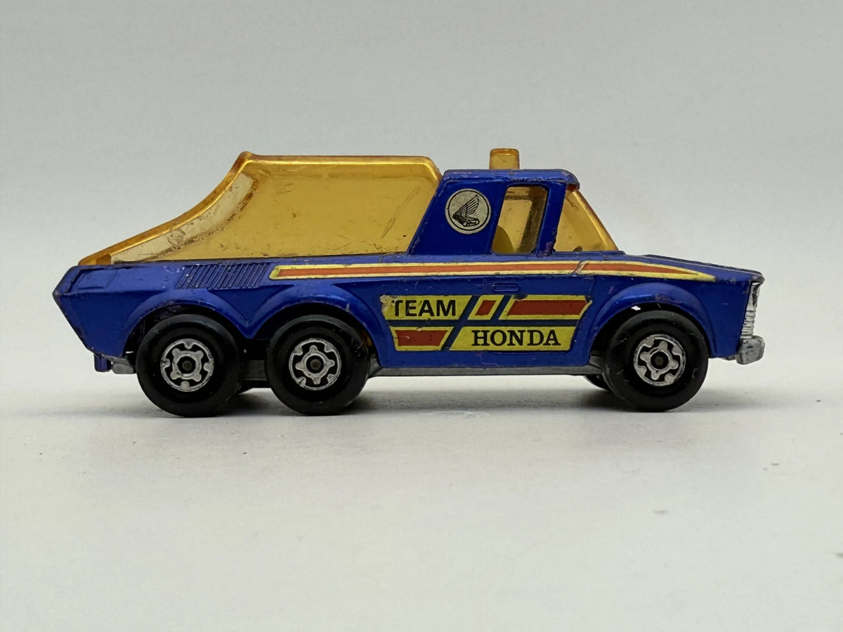 TEAM HONDA PICK-UP TRUCK Matchbox Made in England 1974 Niebieski 1:43 – zdjęcie 3
