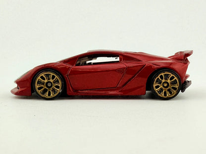 Lamborghini Sesto Elemento Hot Wheels 2013 Czerwony 1:64 – zdjęcie 3