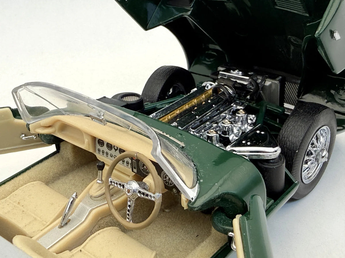 1961 Jaguar E-Type Franklin Mint Precision Models 1961 Zielony 1:24 – zdjęcie 3