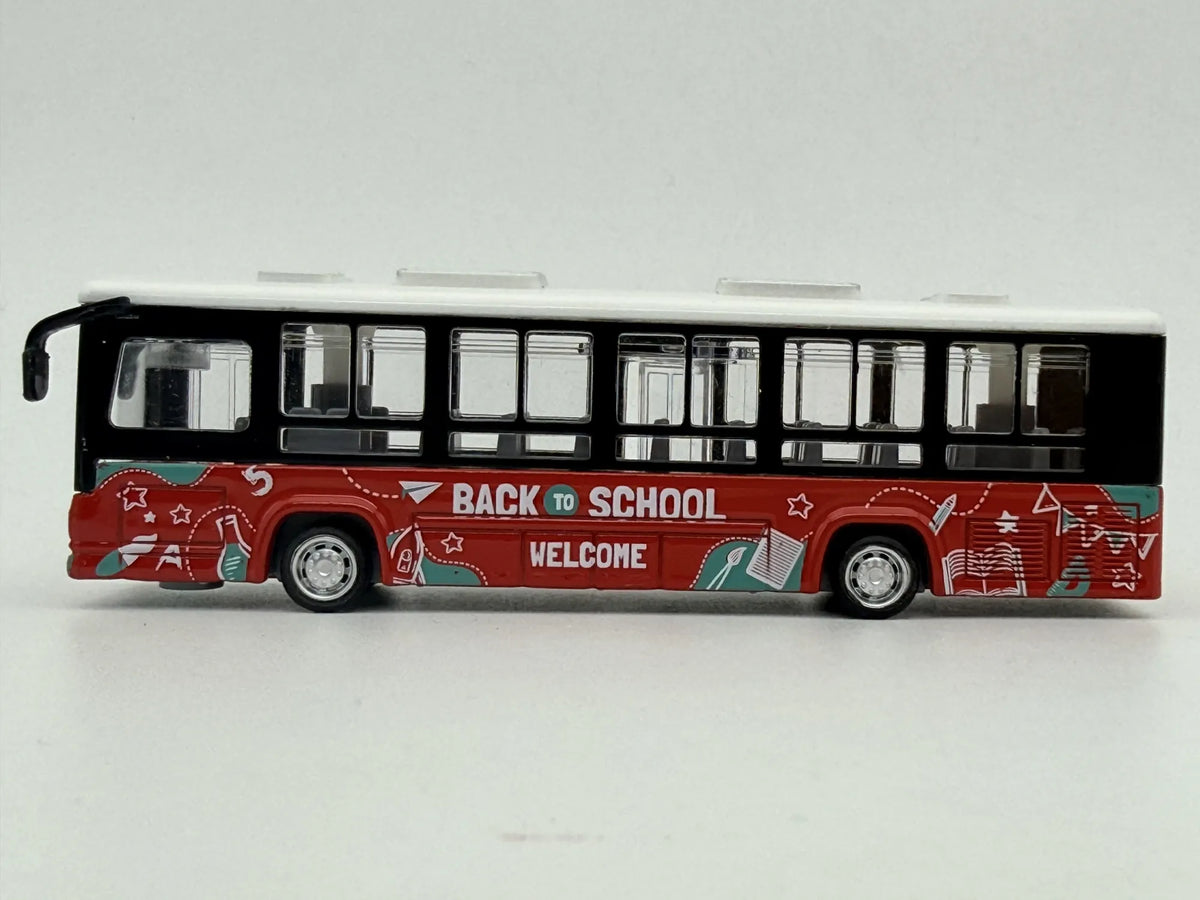 AUTOBUS SZKOLNY Back to School Welcome, Die cast, Czerwony, 1:64, Resoraki – zdjęcie 3