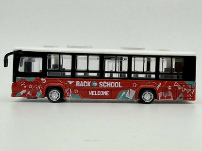 AUTOBUS SZKOLNY Back to School Welcome, Die cast, Czerwony, 1:64, Resoraki – zdjęcie 3