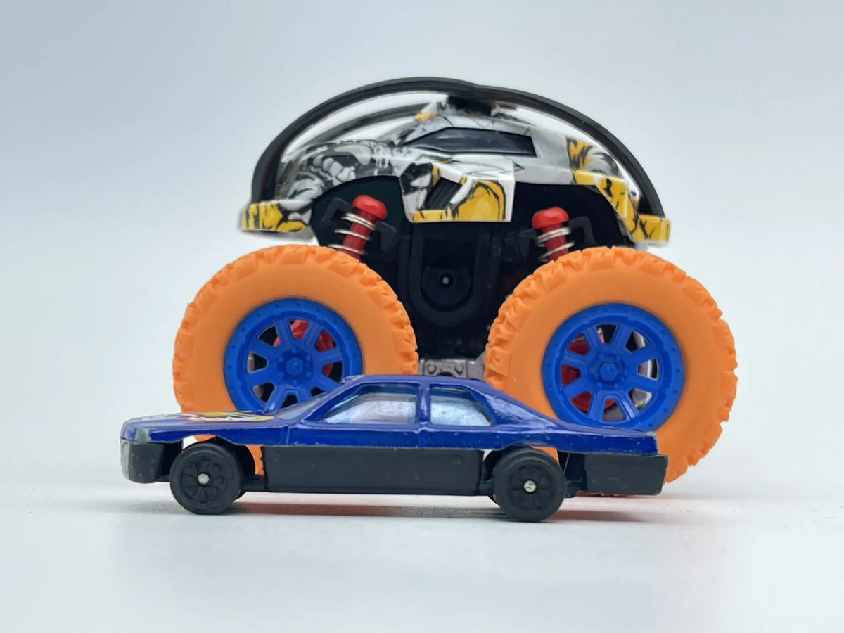 Monster Truck z Resorakiem Zestaw, Resoraki, Die cast 1:64 – zdjęcie 3
