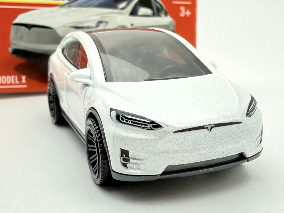 TESLA MODEL X, SUV, Matchbox 2022, Die cast HFT94, Biały, 1:64, Resoraki – zdjęcie 3