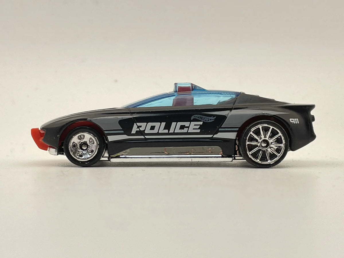 ALPHA PURSUIT POLICE, Hot Wheels 2019, Resoraki, Die cast GHB75 Czarny 1:64 – zdjęcie 3