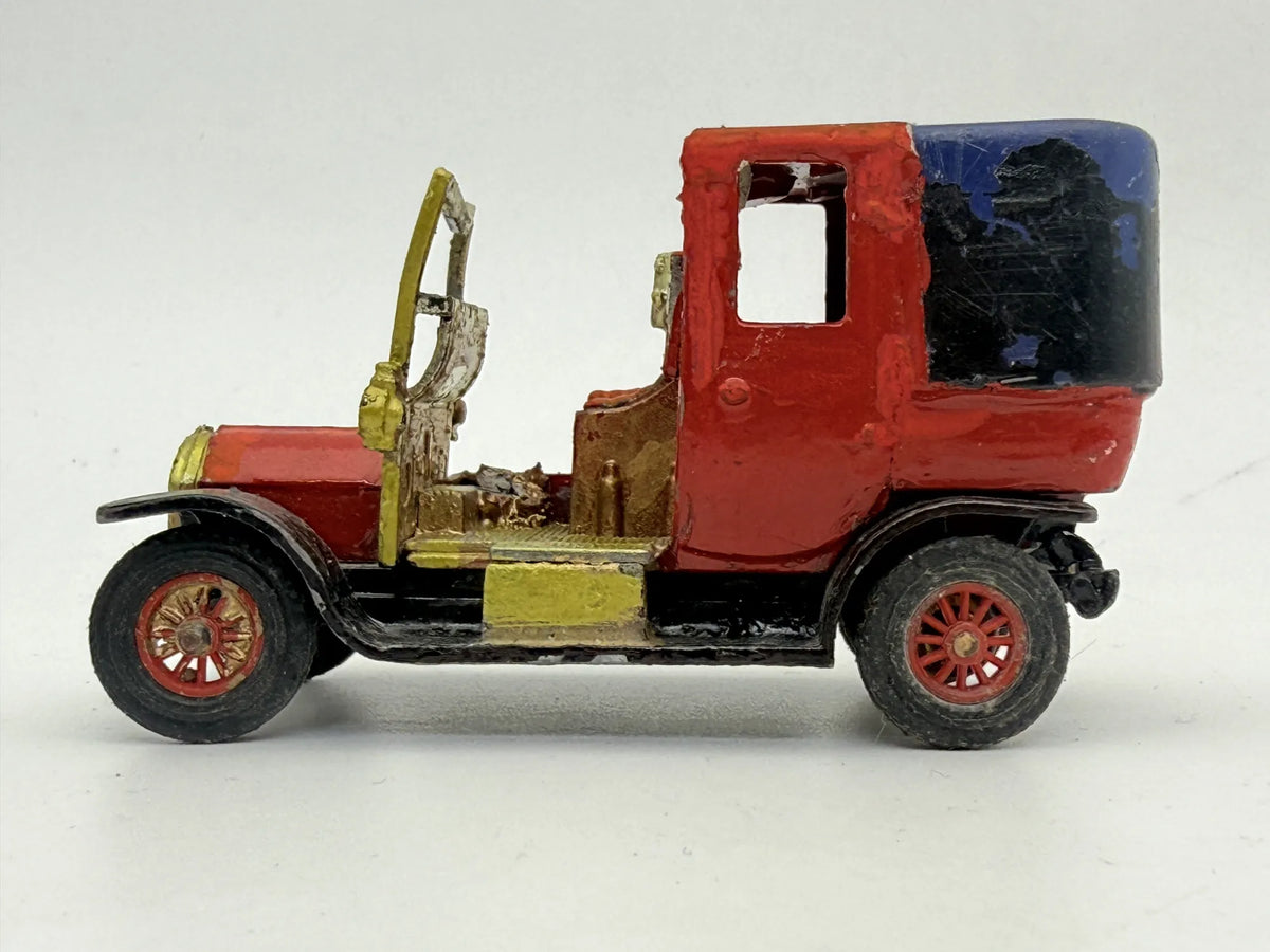1907 UNIC TAXI, Unikalny Zabytek CUSTOM, Matchbox 1970 Made in England 1:43 – zdjęcie 3