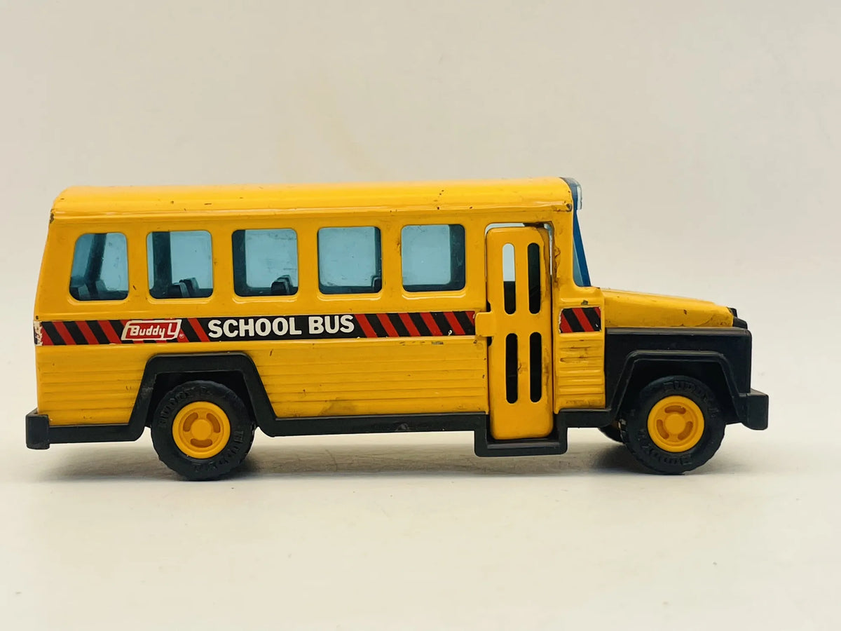 Autobus Vintage School Bus Buddy L '80 Żółty 1:43 Made in Japan Blaszak – zdjęcie 3