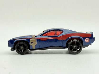 MARVEL CAPTAIN AMERICA CAR, Hot Wheels 2013, Die cast BDM73 H51, 1:64 – zdjęcie 3