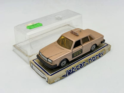 VOLVO 264 TAXI Norev Jet Car '80 Złoty Różowy 1:43 Made in France – zdjęcie 3