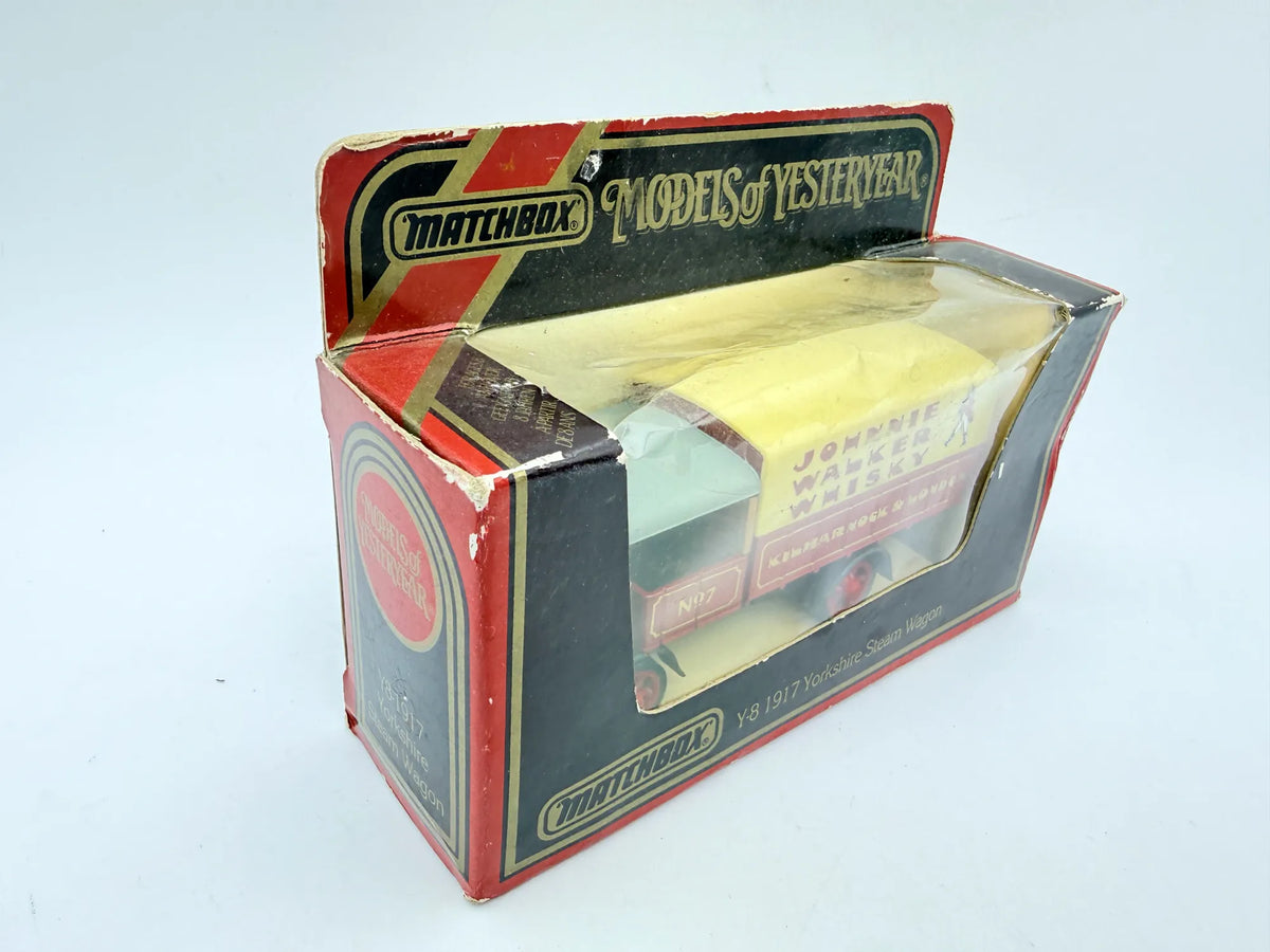 1917 YORKSHIRE STEAM WAGON, Matchbox 1986, Made in Macau, Die cast Y8, 1:64 – zdjęcie 3